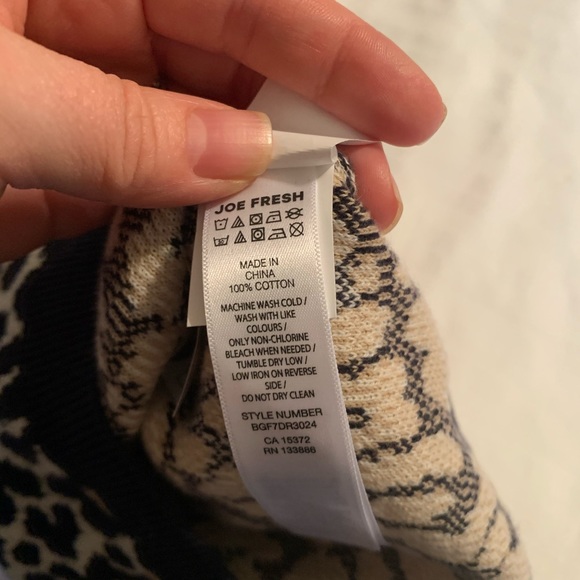 Toddler Joe Fresh Leopard Sweater dress - Picture 4 of 4